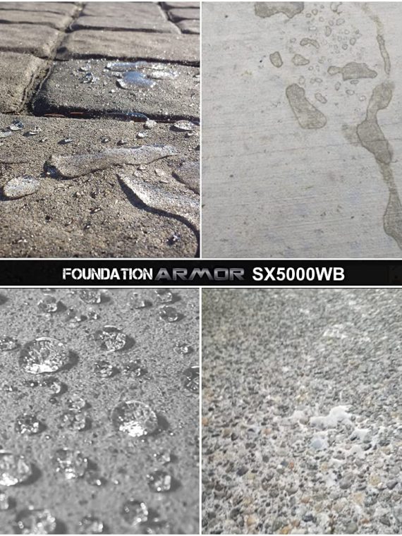 5-Gal. SX5000 WB DOT Approved Water Based Silane Siloxane Penetrating Concrete Sealer, Brick Sealer, Paver Sealer, Natural Stone Sealer