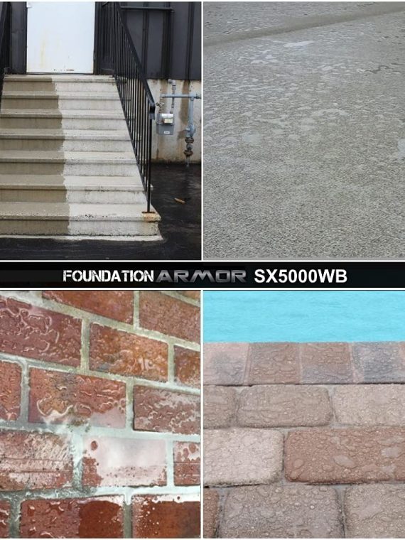 5-Gal. SX5000 WB DOT Approved Water Based Silane Siloxane Penetrating Concrete Sealer, Brick Sealer, Paver Sealer, Natural Stone Sealer