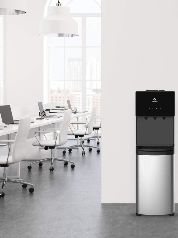 Avalon Bottom Loading Water Cooler Water Dispenser With BioGuard, 3 Temperature Settings