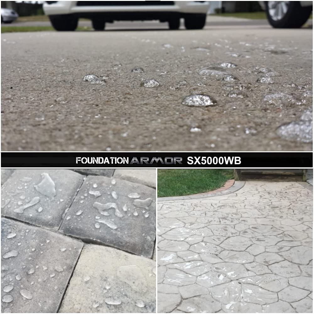 5-Gal. SX5000 WB DOT Approved Water Based Silane Siloxane Penetrating Concrete Sealer, Brick Sealer, Paver Sealer, Natural Stone Sealer
