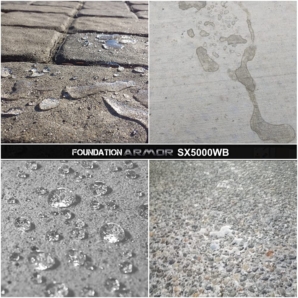 5-Gal. SX5000 WB DOT Approved Water Based Silane Siloxane Penetrating Concrete Sealer, Brick Sealer, Paver Sealer, Natural Stone Sealer