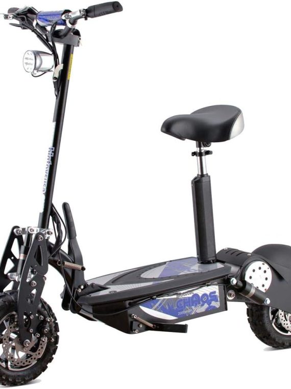 2000w 60v 15ah Lithium 32 MPH Electric Scooter Folding Frame Seat Included