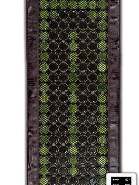 HealthyLine Far Infrared Heating Pad – Hot Stones Jade Tourmaline – Negative Ions – Mesh JT Mat Full 7224 Soft Light InfraMat Pro®