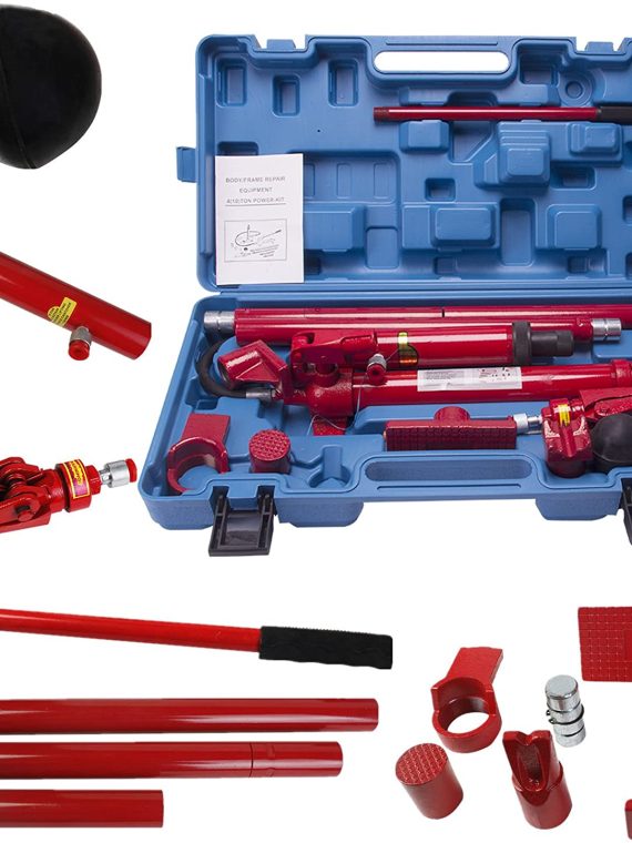 10 Ton Porta Power Hydraulic Jack Repair Kit Auto Shop Air Pump Lift Ram Body Frame Tool Heavy Set