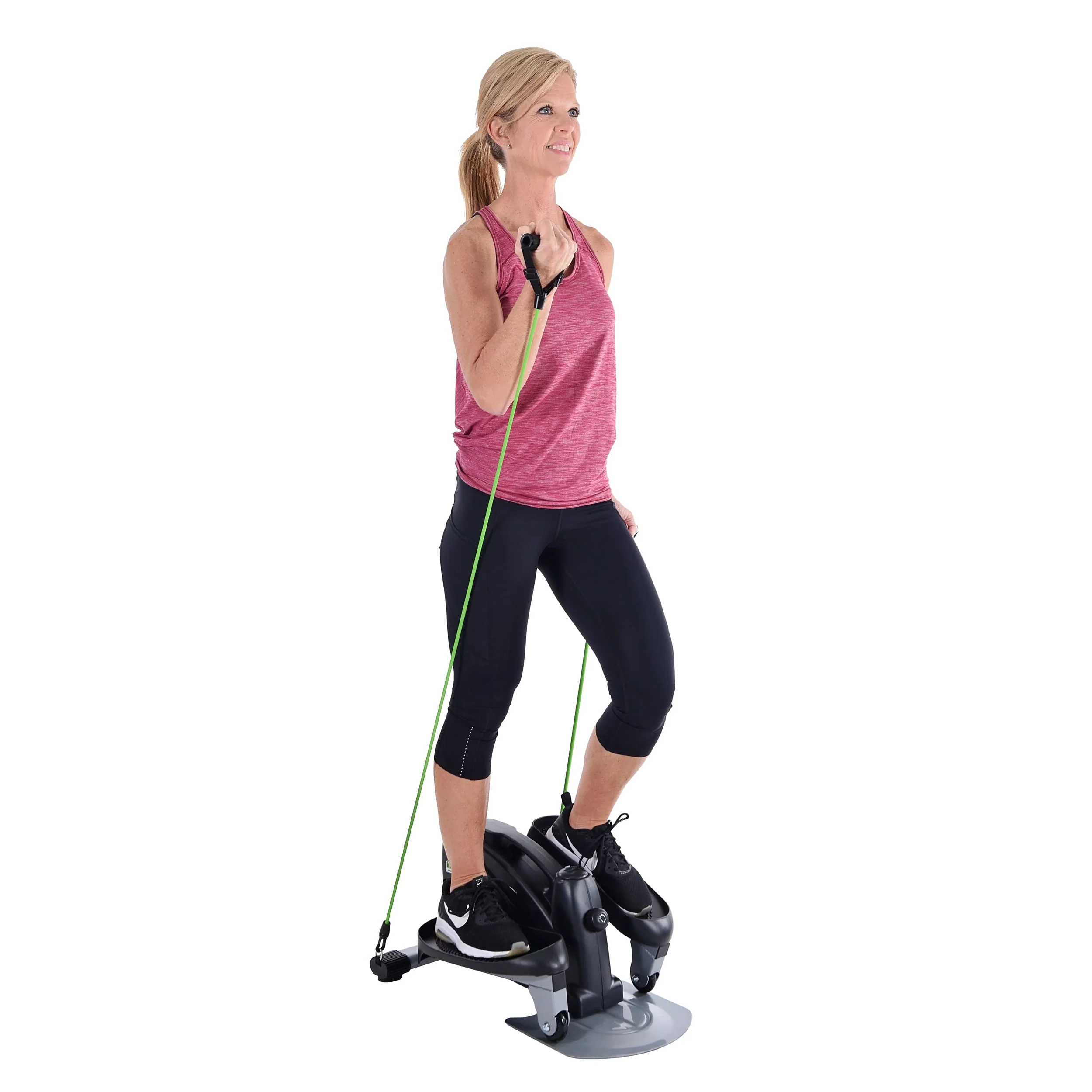 Stamina In Motion Compact Elliptical Strider with Resistance Tubes, 250 lb. Weight Limit