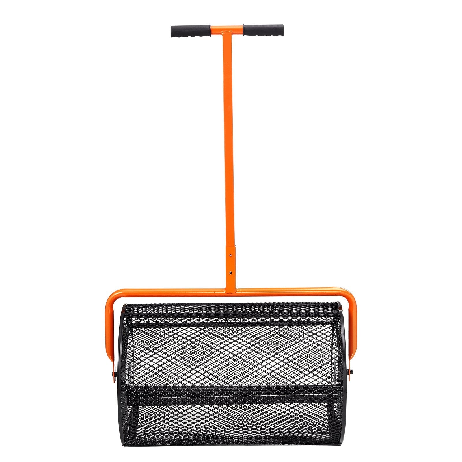 Heavy-Duty 24 Inch Peat Moss Compost Spreader With Adjustable Handle