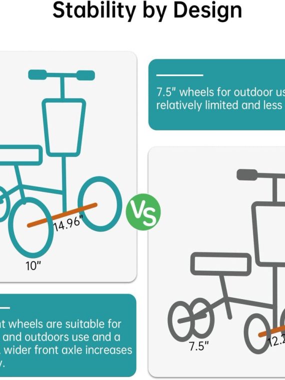 Elenker Knee Walker Steerable Medical Scooter Crutch Alternative