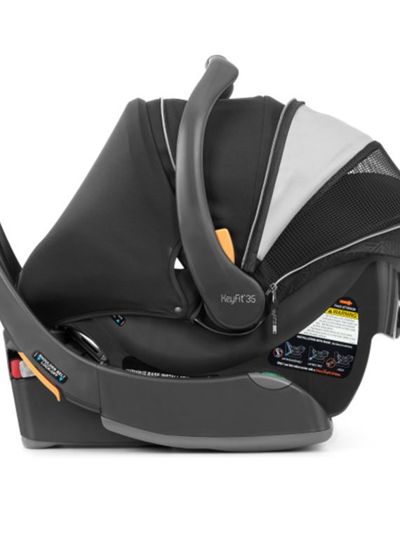 Chicco Bravo Primo Trio Quick-Fold Stroller Travel System, Springhill/Black