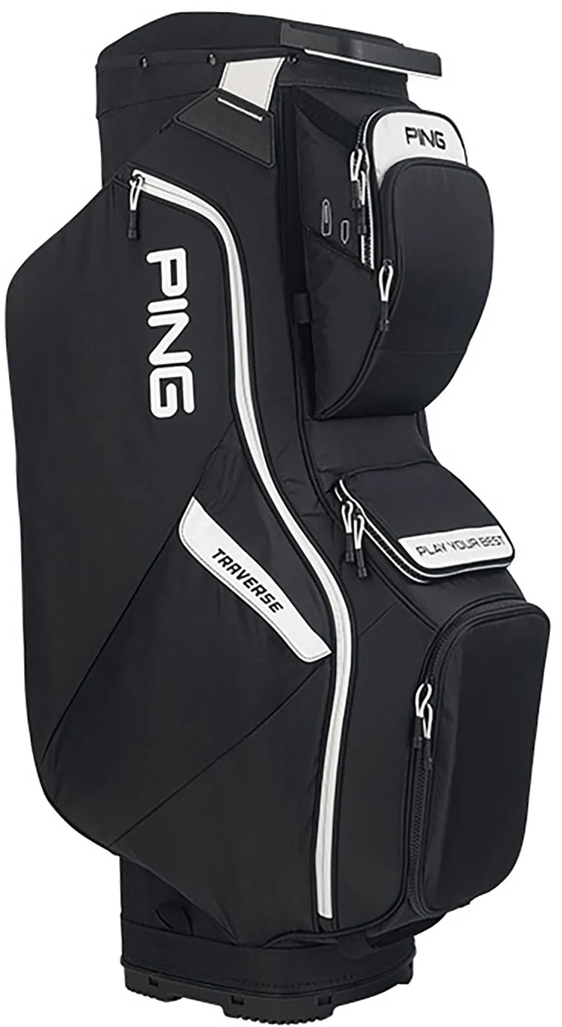 Ping Traverse Cart Bag - Navy White Red