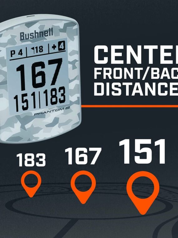 Bushnell Phantom 2 Golf GPS Rangefinder, Black