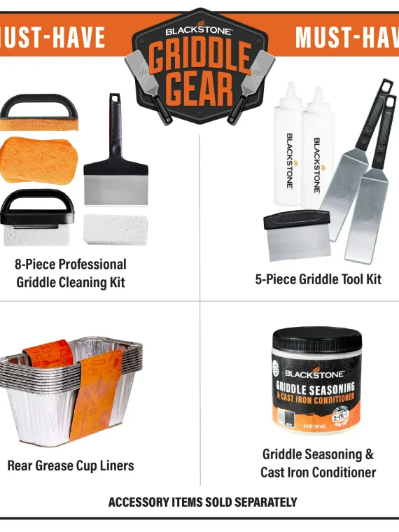 Blackstone 4-Burner 36′′ Griddle Cooking Station with Side Shelves