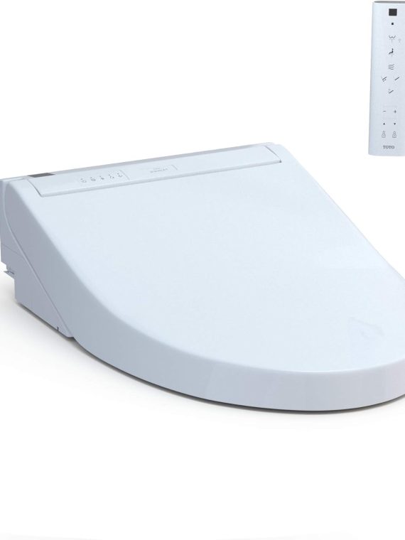 C5 Electronic Bidet Toilet Seat with and + Wand Cleaning, Elongated, Cotton White