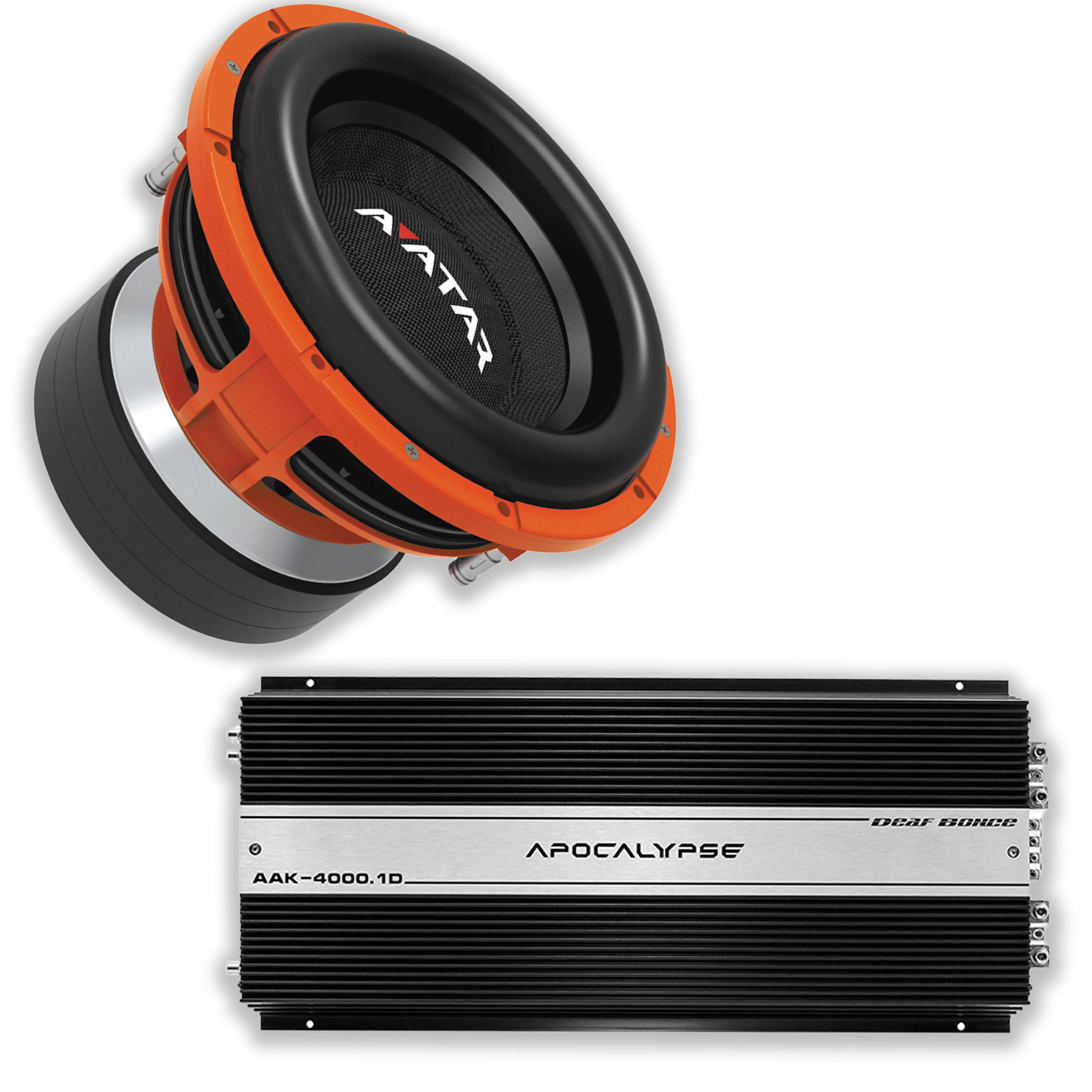 Deaf Bonce Car Audio 12′′ 2Ohm Avatar Subwoofer STU-1246D2&Monoblock Amp Package