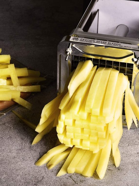 Electric French Fry Cutter, Sopito Commercial Grade Potato Cutter with 1/2-Inch Blade Stainless Steel Perfect for Potatoes Carrots Cucumbers