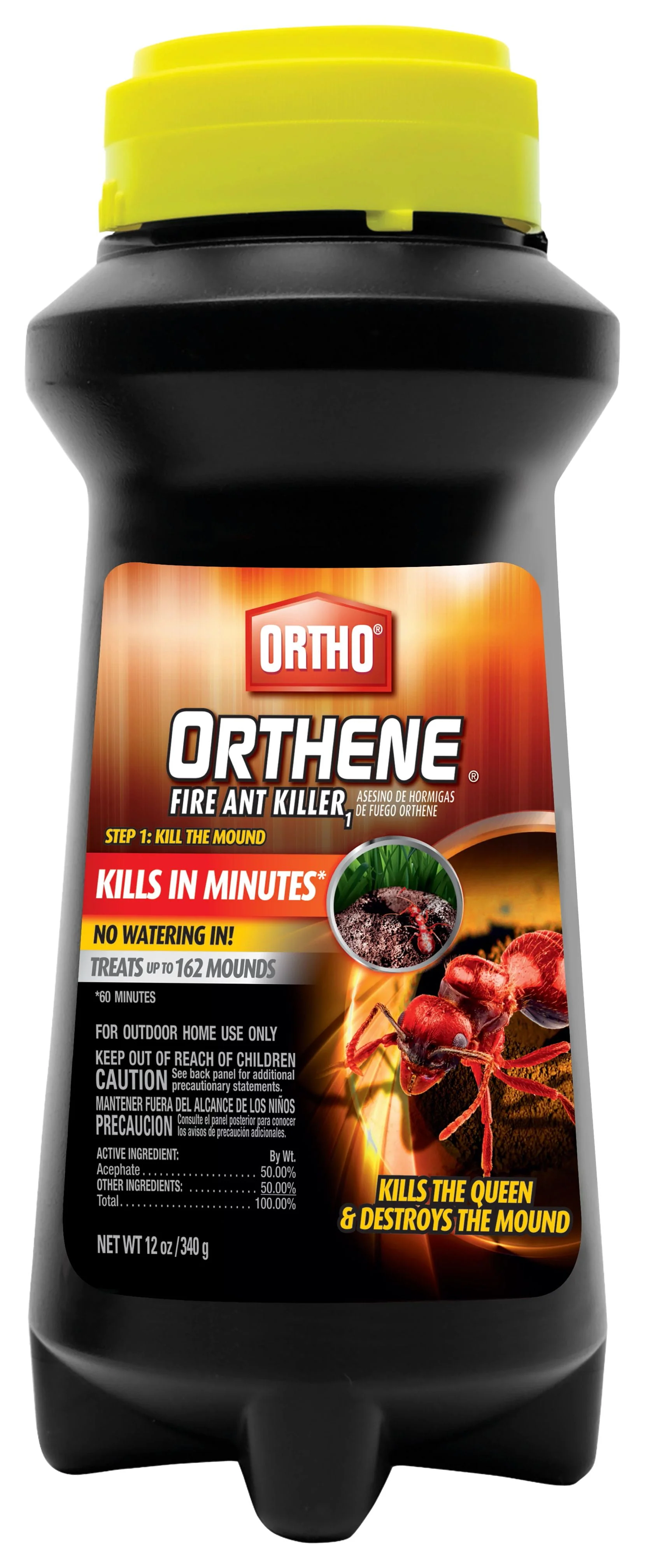 Ortho Orthene Fire Ant Killer1, Kills Queen, Destroys up to 162 Mounds, 12 oz.