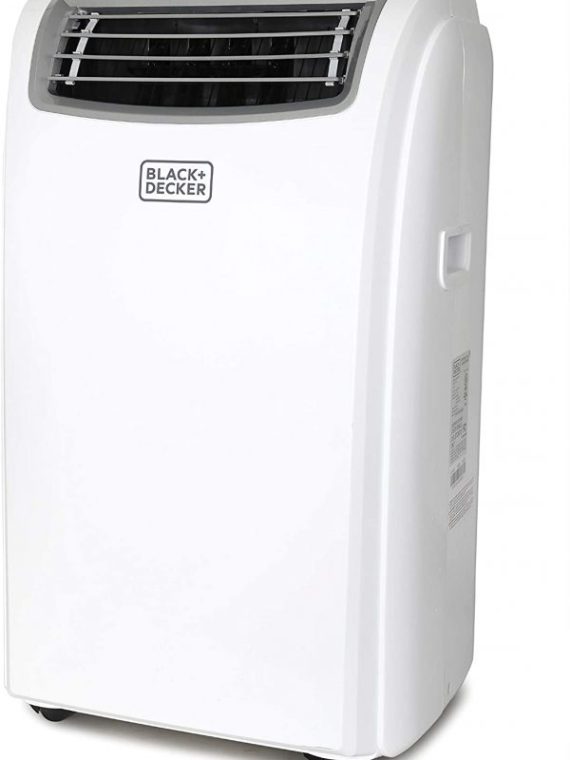 BLACK+DECKER 14,000 BTU Portable Air Conditioner with Heat and Remote Control, White