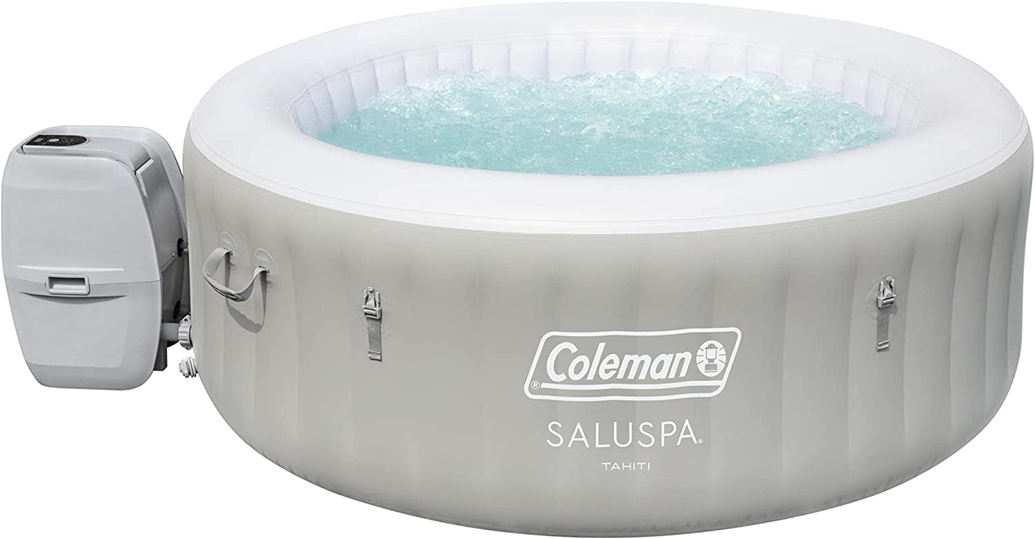 Coleman SaluSpa Tahiti Inflatable Hot Tub Spa, 2-4 Person AirJet Spa – Hot Tub