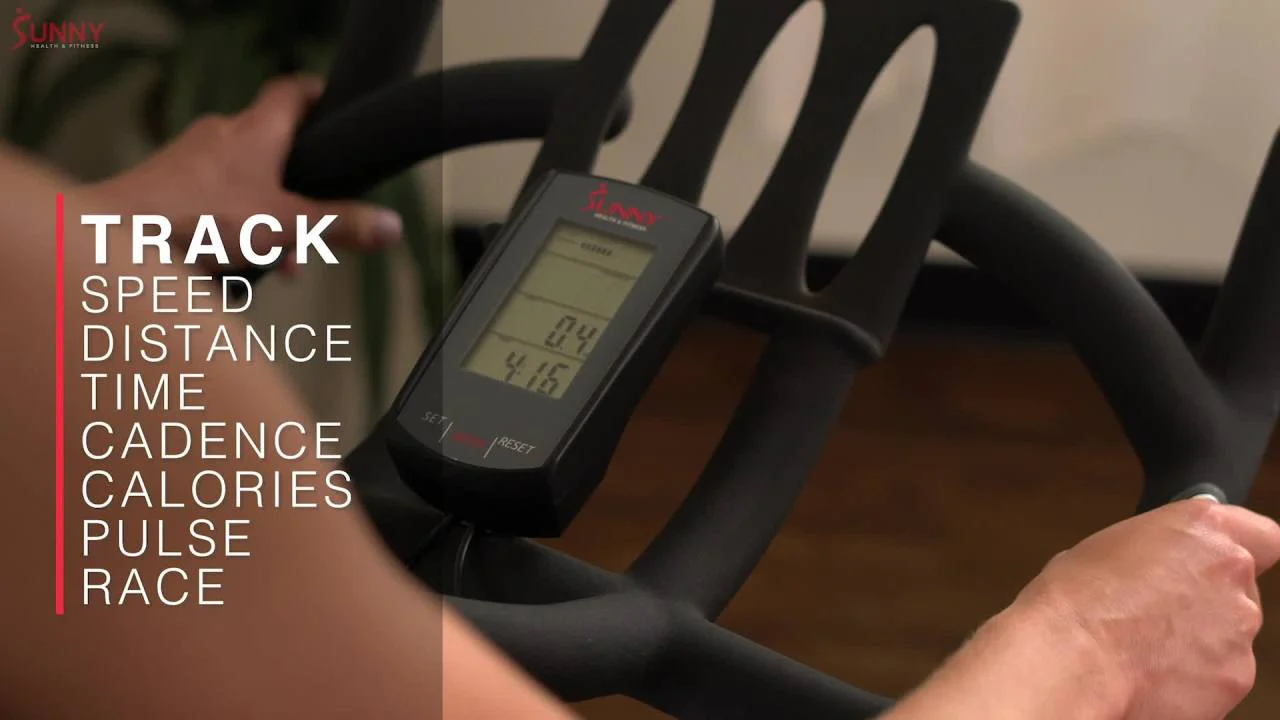 Sunny Health & Fitness Stationary Bike, Synergy Pro Magnetic Indoor Cycling Exercise w Free SunnyFit® App - SF-B1851