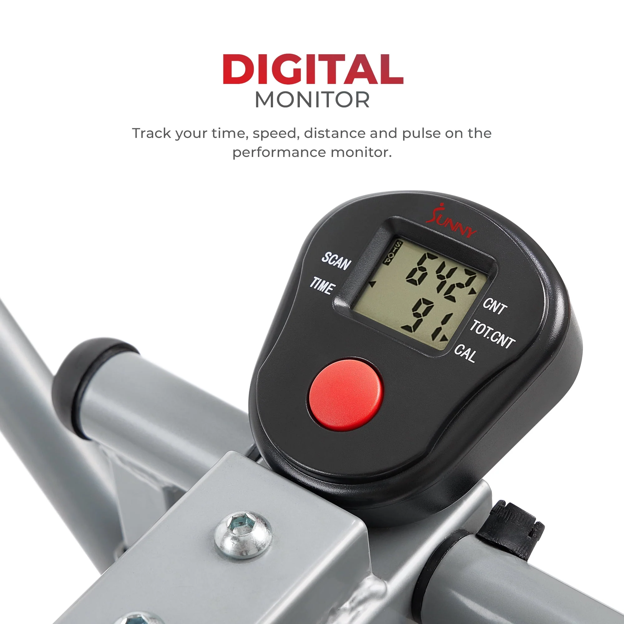 Sunny Health & Fitness Air Walk Elliptical, Lightweight Portable Glider w Free SunnyFit® App Membership - SF-E902