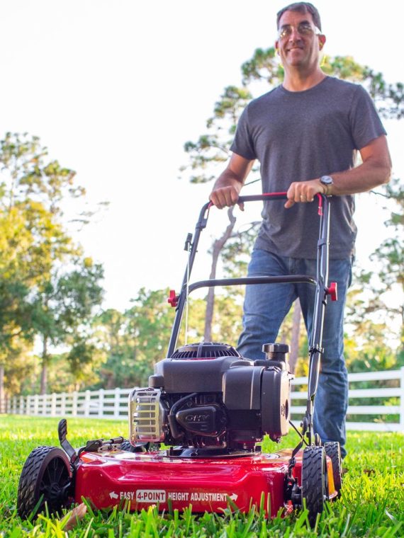 20-Inch 125Cc Gas Push Mower with Briggs & Stratton Engine