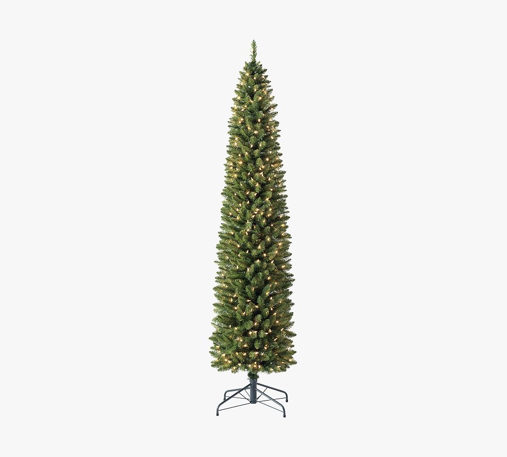 Pre-Lit Empire Pencil Artificial Christmas Tree