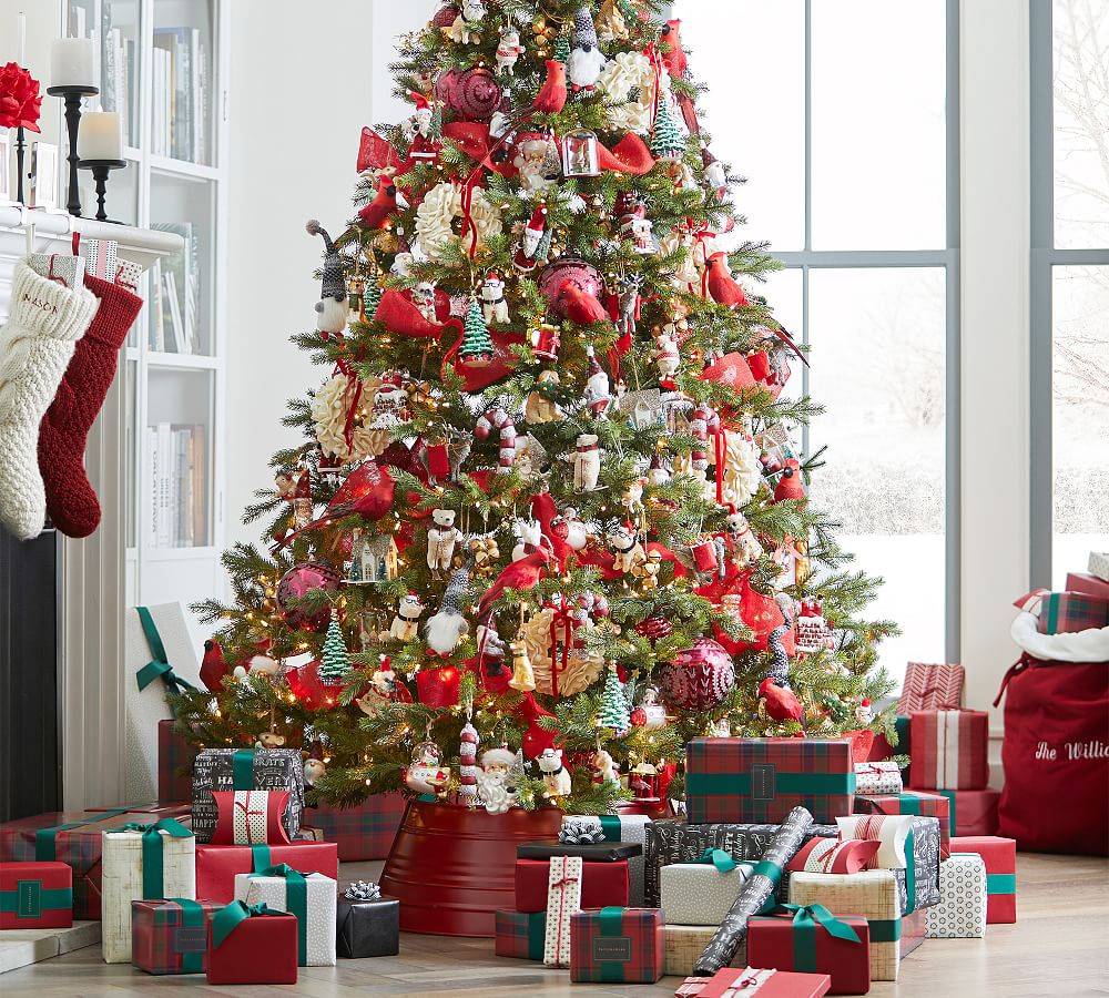 Handcrafted Red Metal Tree Collar