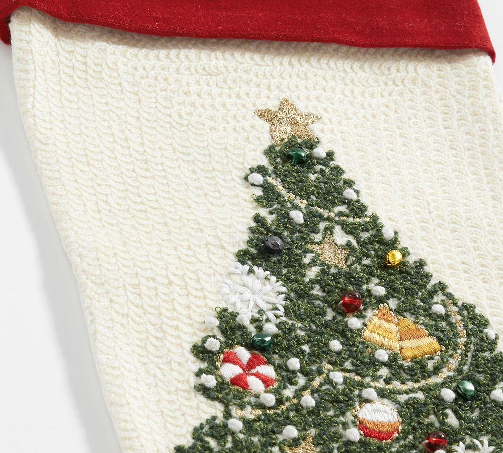 Holiday Icons Crewel Stockings