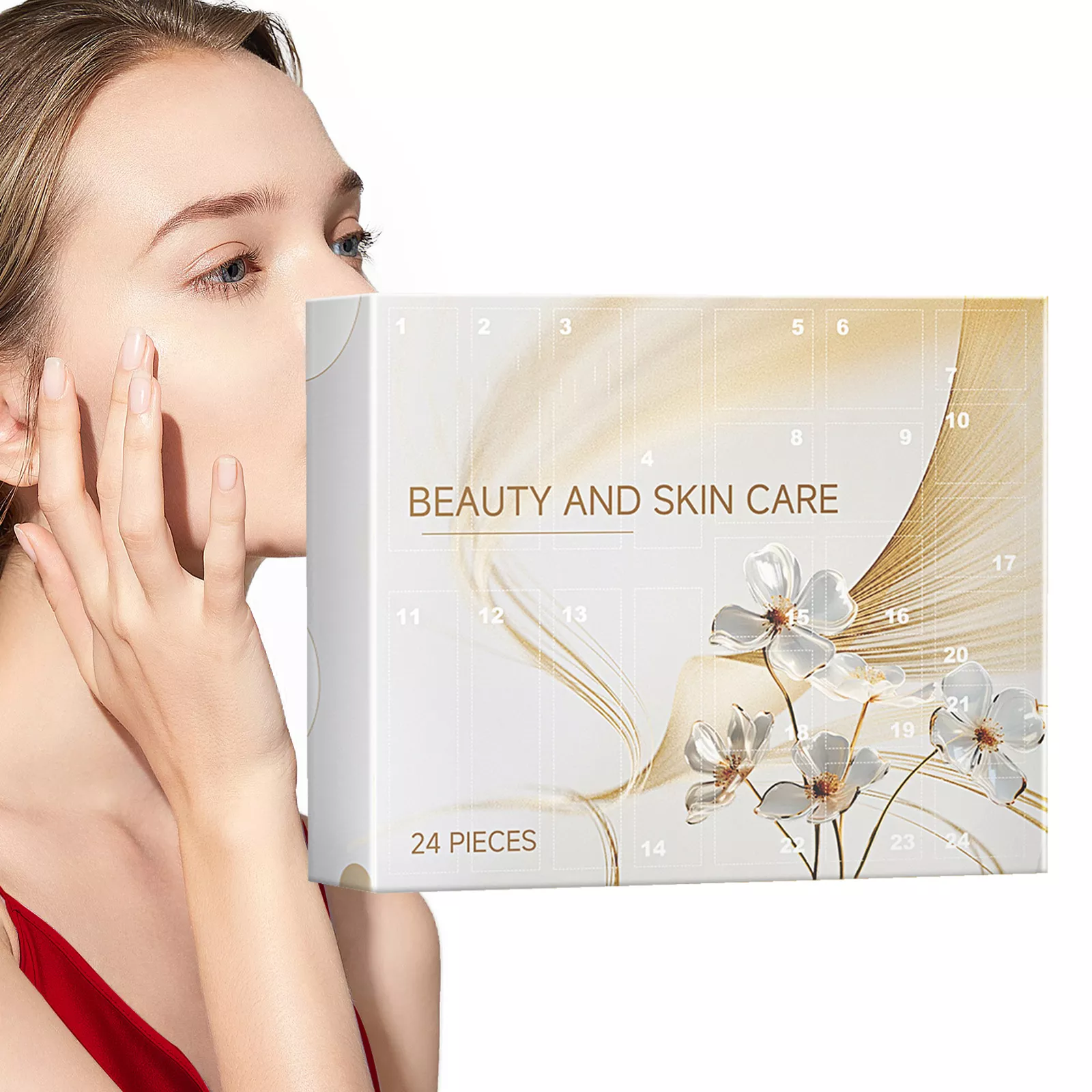 Skincare Advent Calendar, 24 Days Countdown Calendar Skincare Products Set Gift