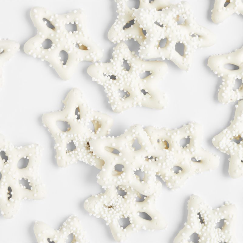 White Snowflake Pretzels with Gift Box