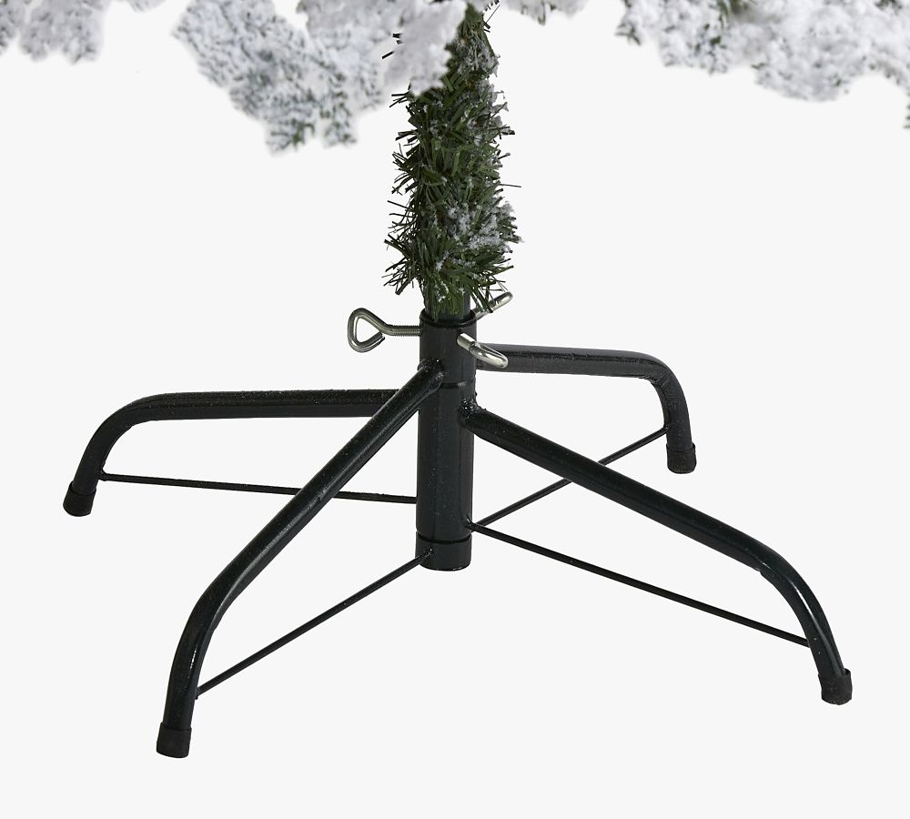 Lit Flocked Montana Down Swept Spruce Artificial Christmas Tree