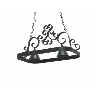 2nd Ave Design Hayley Handcrafted Hanging Pot Rack Finish: Rustic Iron