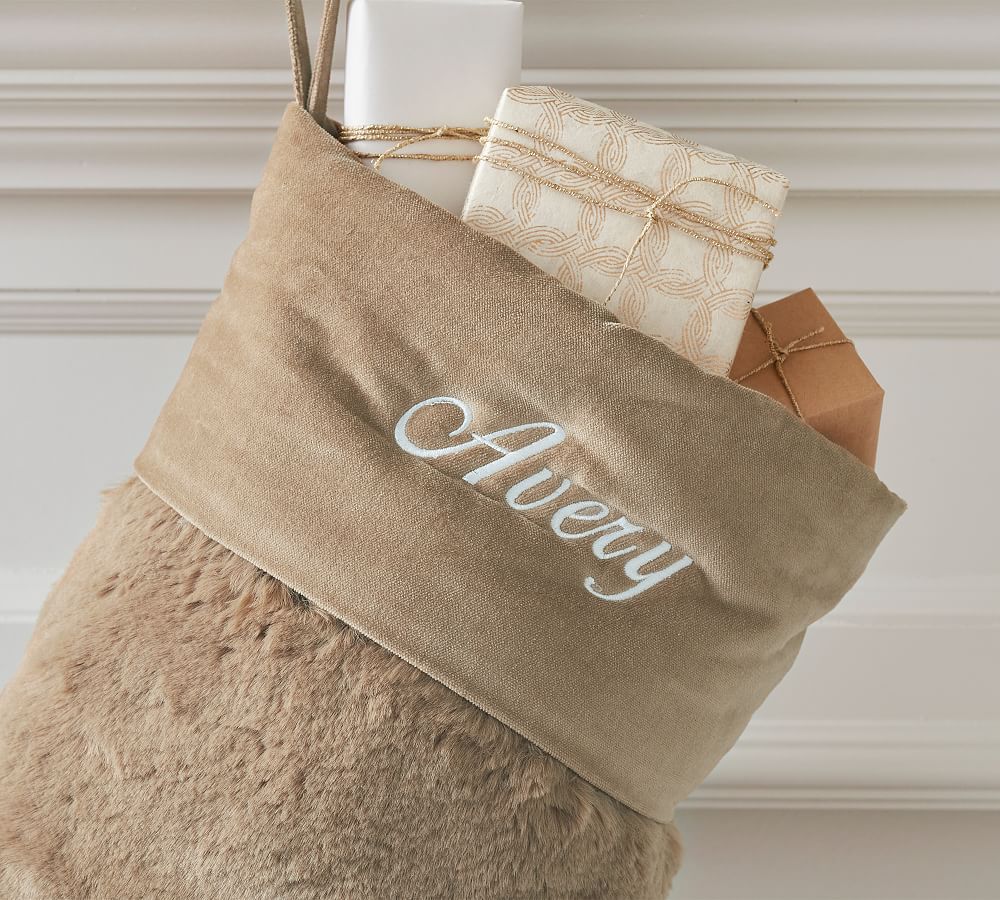 Faux Fur Alpaca Stocking