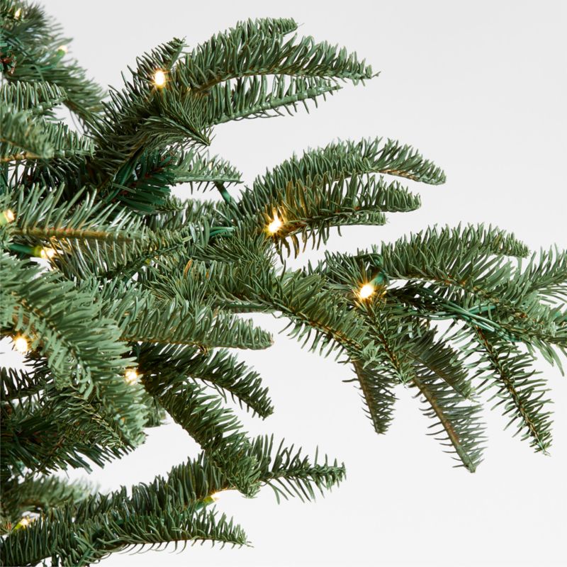 Faux Fraser Fir Pre-Lit LED Christmas Tree with White Lights 9'
