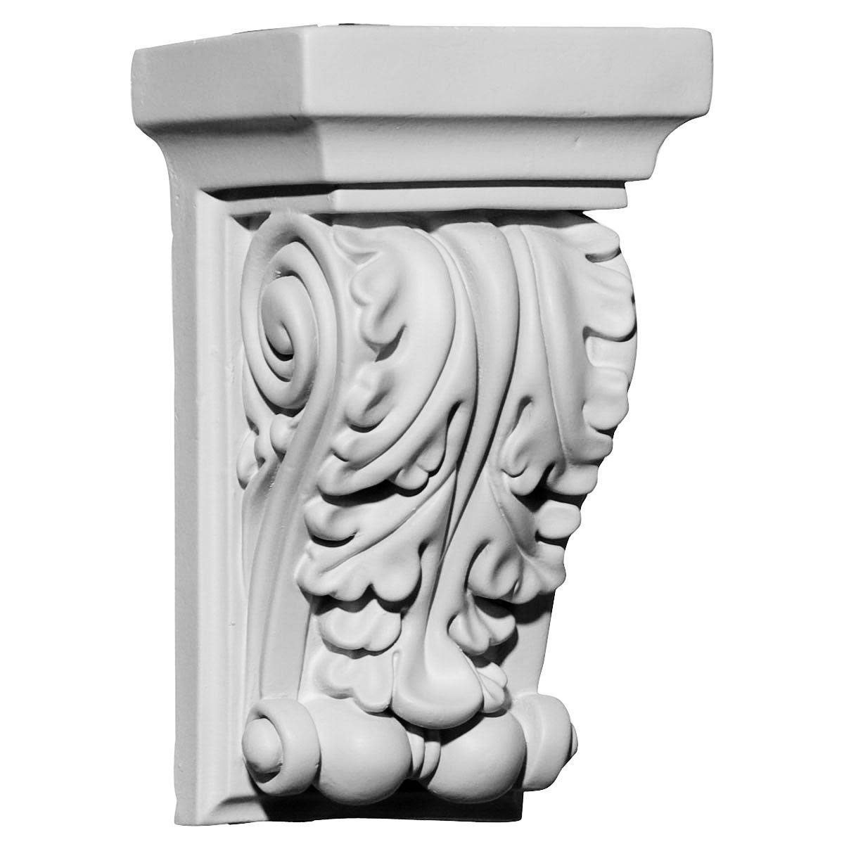 3 1/2inch W x 2 3/4inch D x 6inch H Apollo Leaf Corbel �?6-Pack