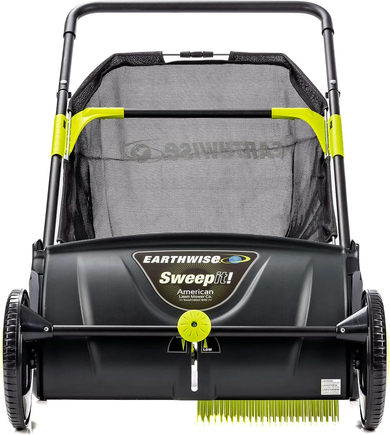 Earthwise 21-Inch Leaf & Grass Push Lawn Sweeper