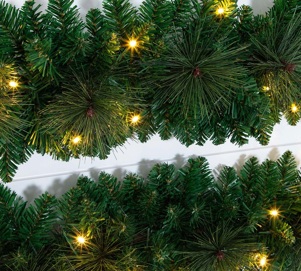 Faux Lit Wall Hanging Christmas Tree