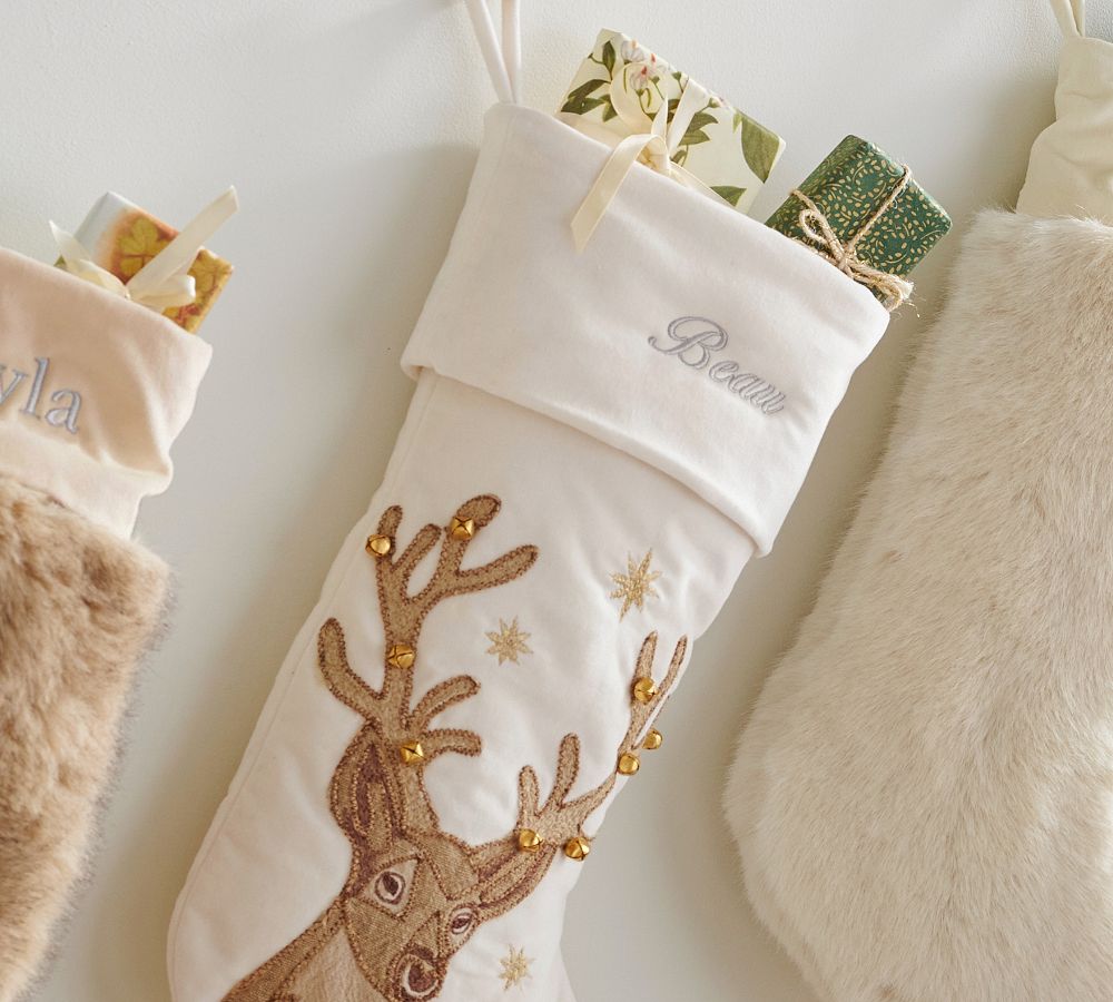 Embellished Velvet Stockings