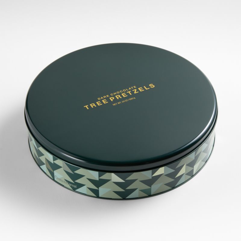 Dark Chocolate Tree Pretzels with Gift Box