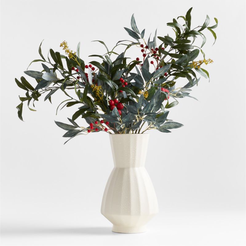 Faux Olive and Berry Stem 40