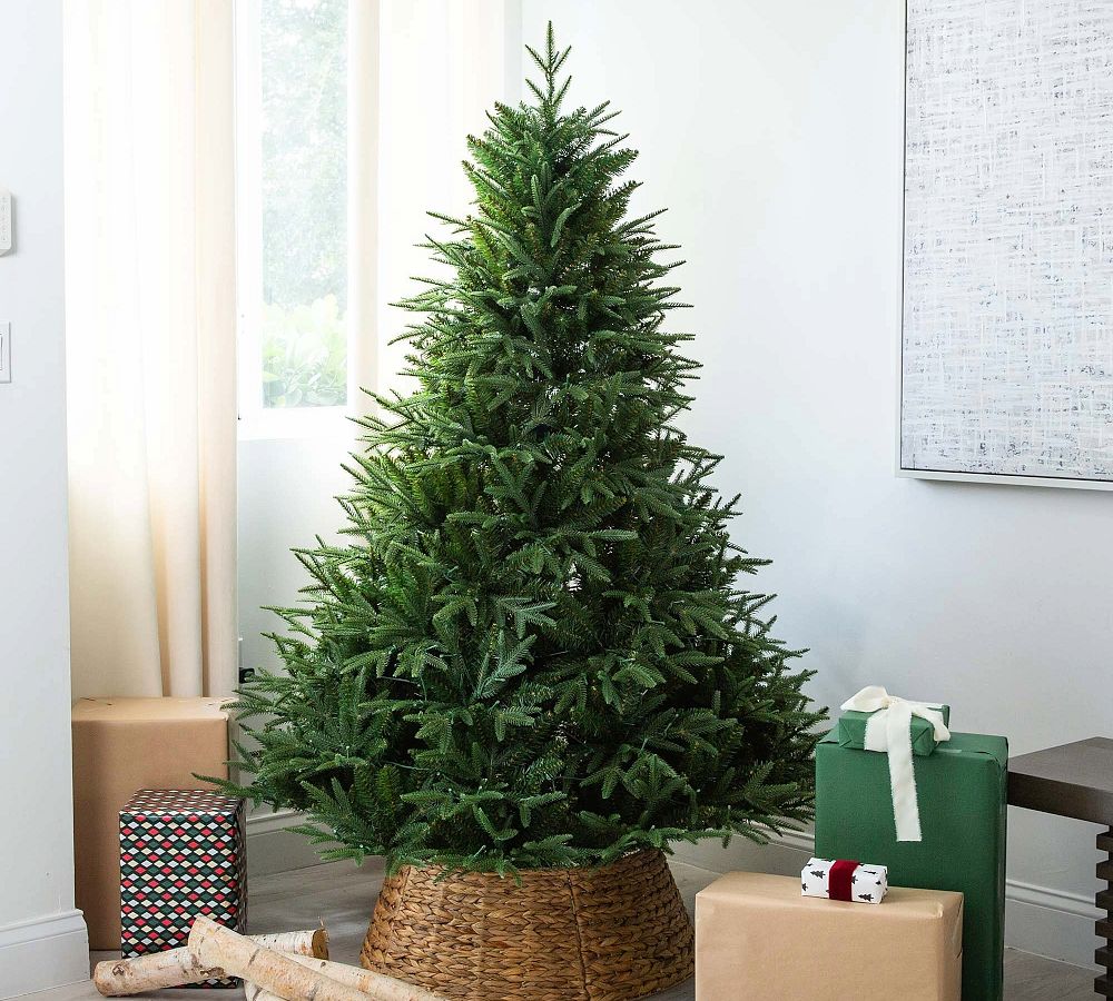 Faux Lit Color-Changing Colorado Blue Spruce Tree