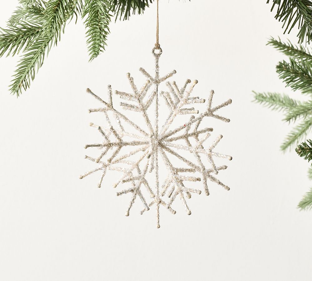 Sparkly Snowflake Ornament