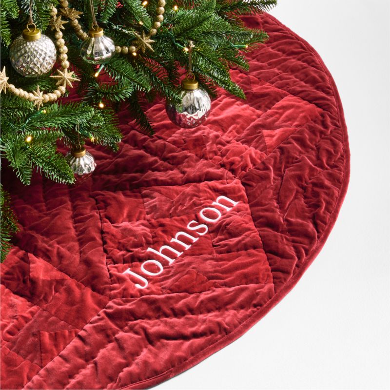 Red Velvet Heritage Christmas Tree Skirt