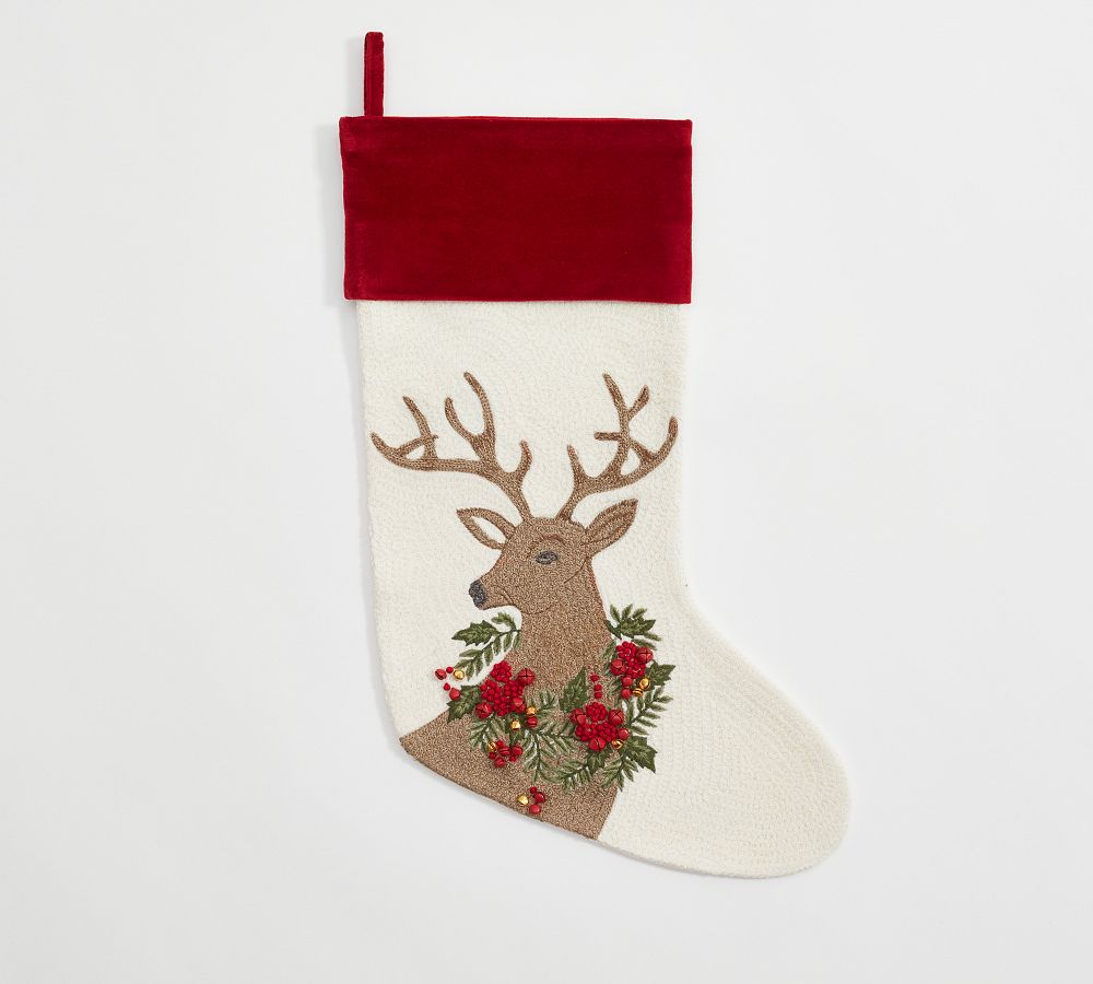 Holiday Icons Crewel Stockings