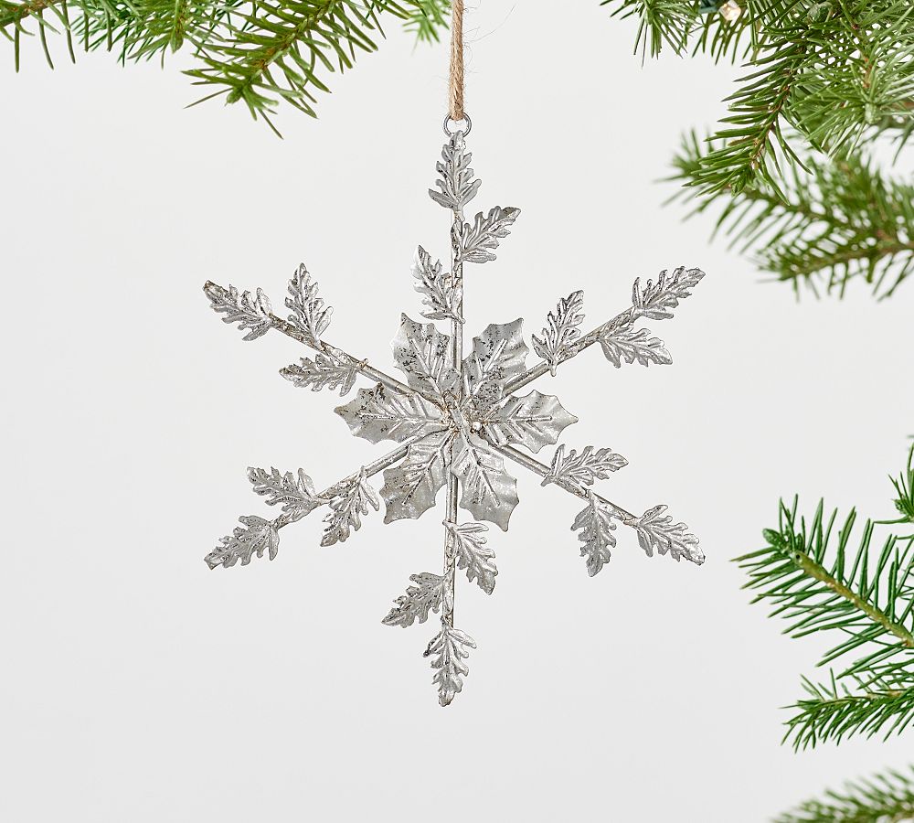 Silver Snowflake Ornament