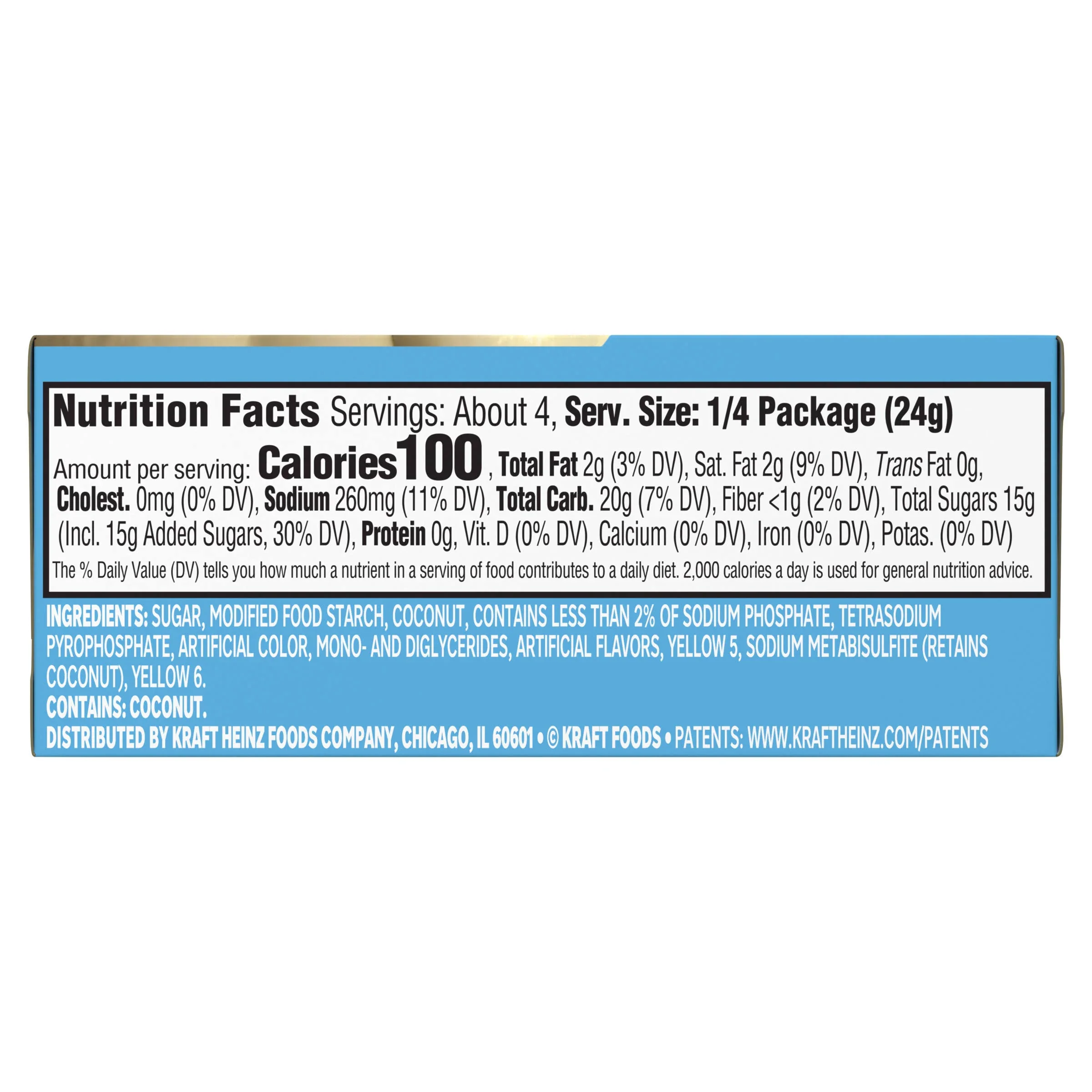 Jell O Pudding & Filling, Instant, Coconut Cream - 3.4 oz