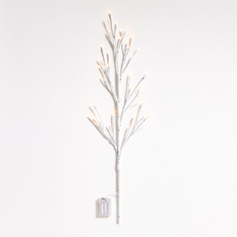 Faux Birch Pre-Lit Stem 40