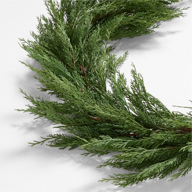 Faux Cypress Real Touch Holiday Garland 15'