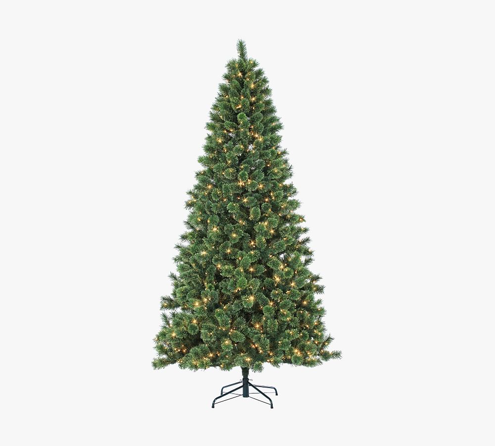 Lit Deluxe Cashmere Pine Faux Christmas Tree