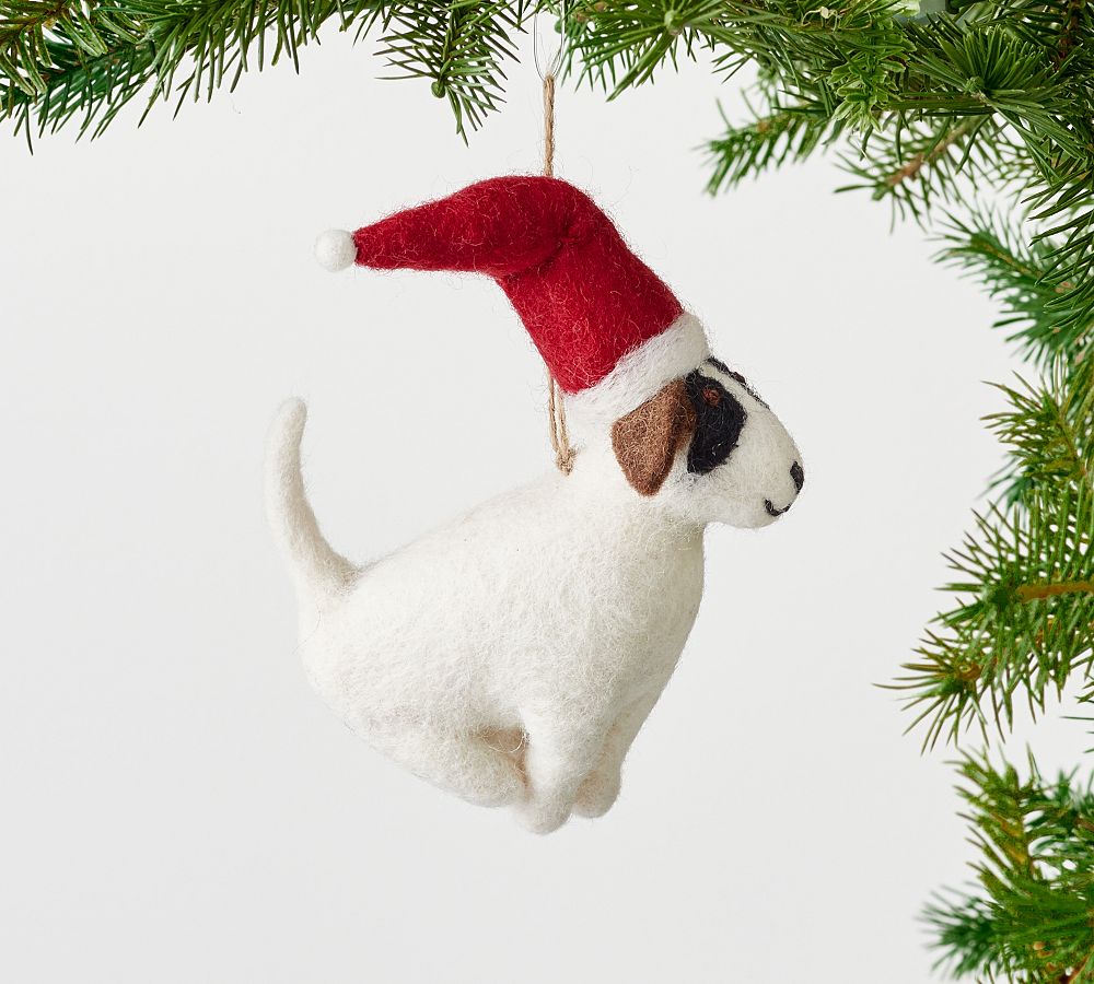 Handcrafted Felt Dog Ornament