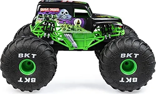 Monster Jam, Official Mega Grave Digger All-Terrain Remote Control Monster Truck with Lights